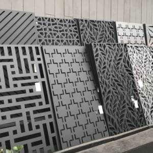 Panou decorativ din tabla otel debitat laser si teava  sudata-grosime 3 mm dimensiune 1000x2000 mm model